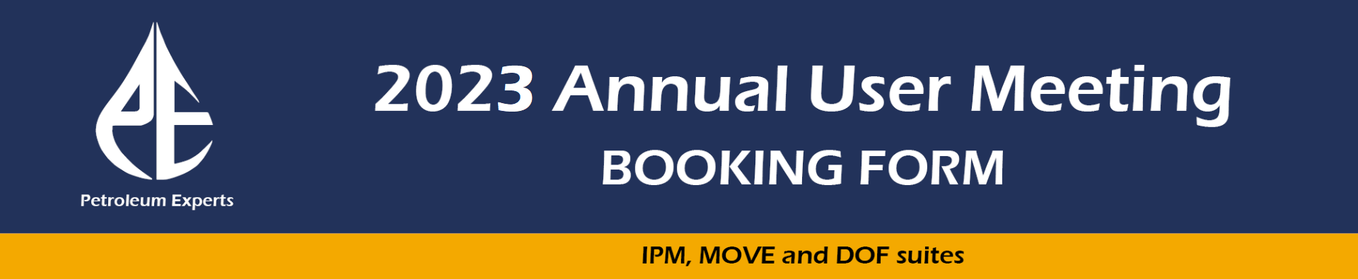 Petroleum Experts Online Booking Form
